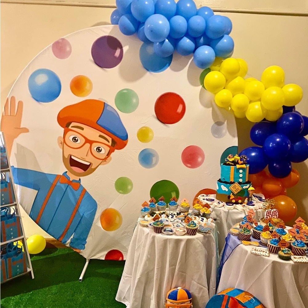 Blippi backdrop cover